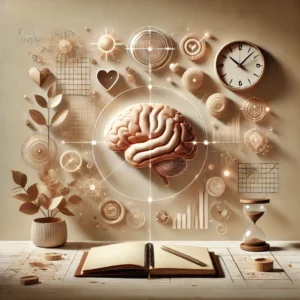 Peace - Ruhe im Kopf Infoveranstaltung 13 DALL·E 2025 04 03 16.11.14 An abstract and inspiring image symbolizing exclusive insights into personal development tools and daily routines. In soft beige and light brown tones